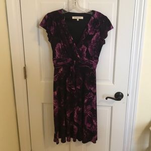 Purple floral dress